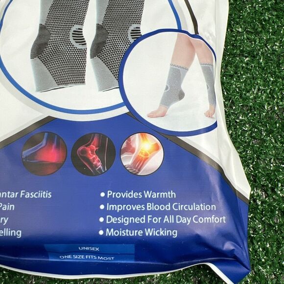 Compressa Foot Ankle Compression Sleeve Unisex One Size Fits Most New Sealed - Picture 5 of 8